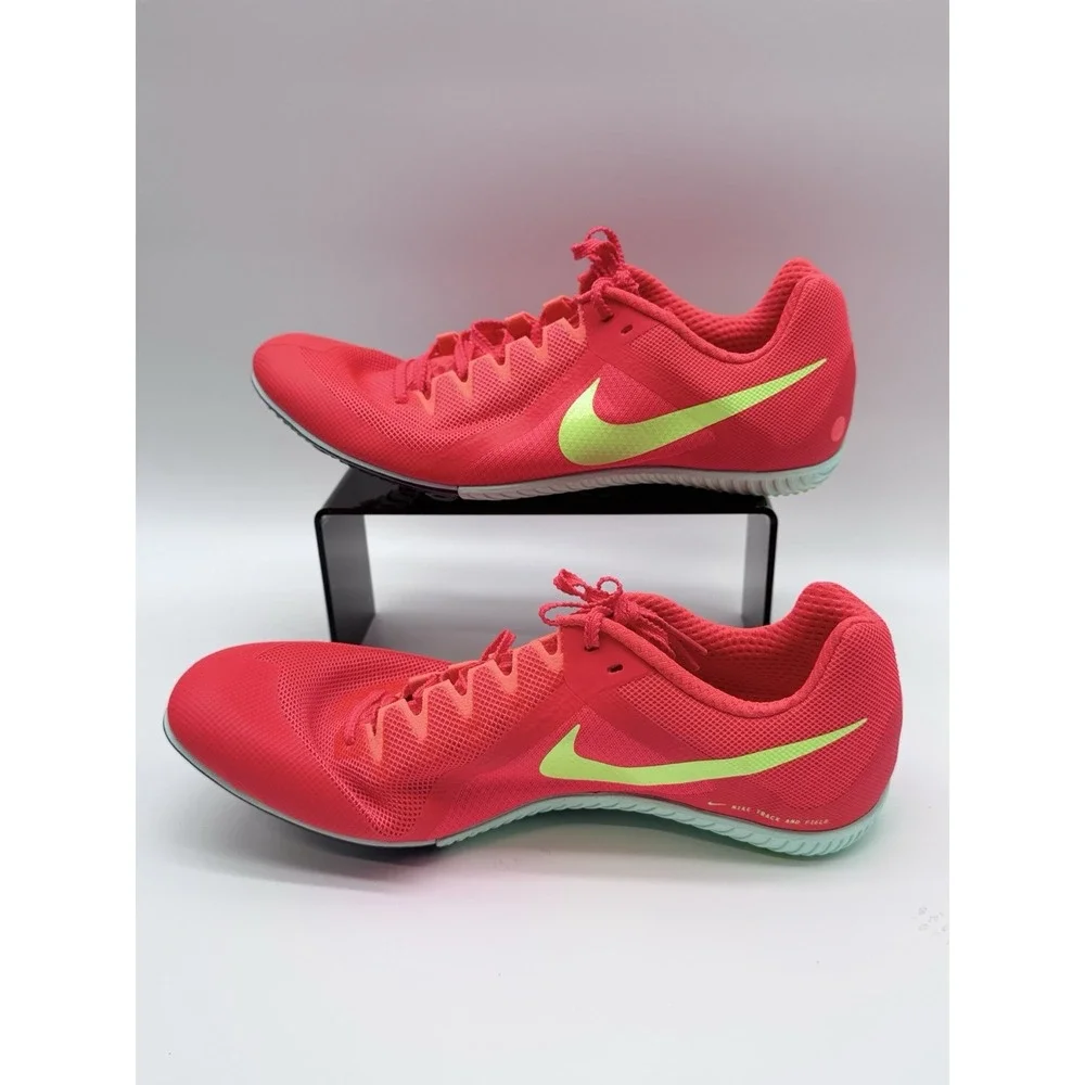 Size‎ 12M- Nike Zoom Rival Multi Sprint Track&Field, Bright Crimson/lime Green